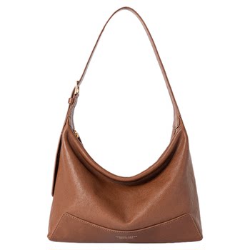 Zhang yaqin's same vh first layer vegetable tanned cowhide hobo bag