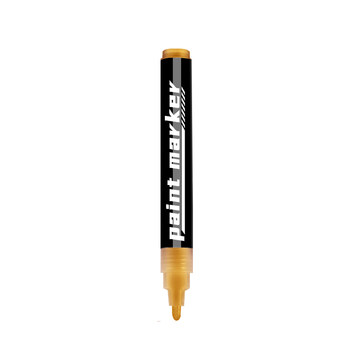Thunder Tiger Metal Touch-Up Pen, Gold Paint Pen, Waterproof, Oil-Proof, Non-Fading, for Aluminum Alloy Doors and Windows, Eyeglass Frames, Faucets, Bags, Hardware, Zipper Scratch Repair, Copper Color, Silver Color Touch-Up Marker