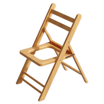 Solid wood toilet chair for pregnant women and the elderly mobile toilet stool household toilet squatting pit toilet stool chair