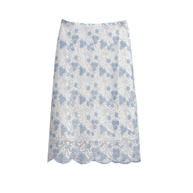 Mid-length hip-covered skirt gentle one-step skirt