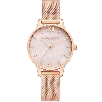 Ins rose quartz gem fashion trendy ladies watch