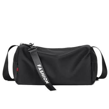 One-shoulder crossbody fitness backpack cylinder sports