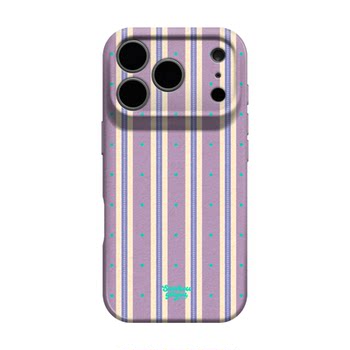 Tipsy purple stripes suitable for iphone apple 17 promax new mobile phone case protective cover 16 simple ins style 15 super good-looking and unique 14 high-end art 13 niche will not hit the shell