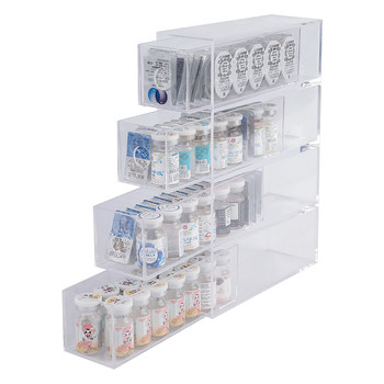 Desktop drawer daily disposable contact lens glasses bedroom storage rack