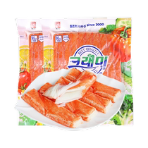 Koreas Kelaimei crab sticks ready-to-eat low-D fat hand-shred crab sticks ready-to-eat sushi hot pot commercial 1kg*2