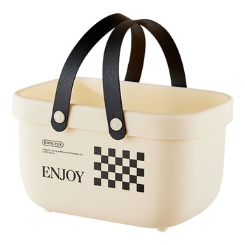 Bath basket portable bathroom bath baskets toiletries storage basket plastic bath ກະຕ່າສີຄີມ ກະຕ່າເກັບຮັກສາຫໍພັກ