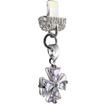 Apple iphone cute rhinestone dust plug pendant