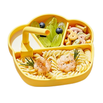 (Self-operated) LOCK&LOCK baby dinner plate baby suction cup childrens tableware divided anti-fall silicone suction cup bowl