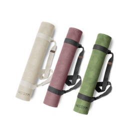 Wegym Natural Rubber Suede Yoga Mat for Women's Fitness and Weight Loss, Home Non-Slip, Silent, Environmentally Friendly Professional Mat