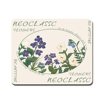 Square small creative mouse pad retro anti-slip pad thickened portable wrist pad Monet garden ins style girls study desk pad literary forest home laptop keyboard pad