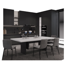 Haolaike cabinet customization Slowtop light French kitchen integral cabinet pull basket drawer style decoration customization