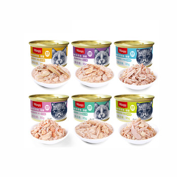 Wanpy naughty cat canned 85g ອາຫານຫຼັກສາມາດນໍາເຂົ້າຈາກປະເທດໄທ platinum can cat snacks wet food fresh package 24 cans