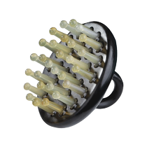 White buffalo horn scraping comb head scraping board scalp dredging meridian brush hair washing whole body universal scalp therapy tool