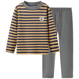 Inbolun autumn and winter boys' pure cotton underwear set