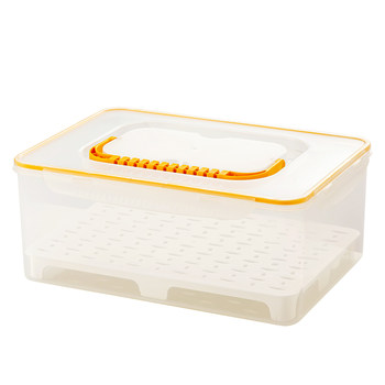 Tea set storage box dustproof transparent kung fu teapot finishing box with lid drain tea cup storage box tea utensil storage box