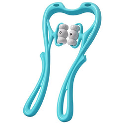 경추 마사지기 수동 6륜 롤링 어깨, 목, 머리 및 다리 다기능 반죽 홈 목 완화 특수