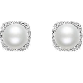 Saturday Fu S925 silver pearl earrings are low-key and elegant