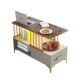 Light luxury simple modern glass sofa side cabinet side table