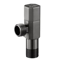 (Chongao burning season) Submarine gun ash angle valve refined copper triangle valve hot and cold water heater toilet water valve switch