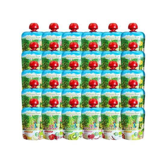 【直播推荐】爷爷的农场有机果泥婴儿 宝宝辅食15袋/30袋/50袋