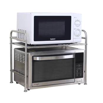Stainless steel two-layer microwave oven rack