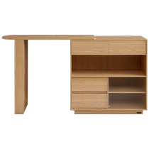 Quanyou Home Furnishing Log Style Bar Counter Sideboard Integrated Home Small Apartment Retractable Living Room Partition Cabinet 129925