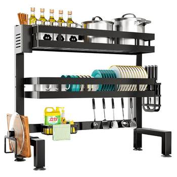 Kitchen top sink drain rack