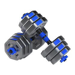 Dumbbell Set for Men's Home Fitness Exercise Equipment, Adjustable Weight Barbell for Dormitory, Rubber-Coated Dumbbells for Women