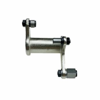 Computerized flat car thread trimming crank and thread trimming cam