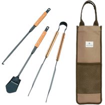snowpeak snow peak outdoor camping fire table tool set charcoal fire clip blower stick N-024 110 020