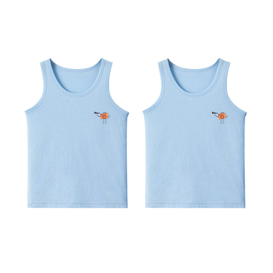 Children's 100% cotton mesh vest