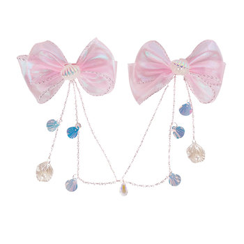 Zaizai xiang princess bow tassel forehead chain hairpin
