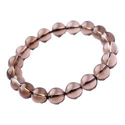 Collection grade natural tea crystal bracelet 7A grade tea crystal smoky quartz single circle crystal loose beads beaded bracelet for men and women