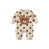Fanhunting baby clothes autumn clothes newborn boy jumpsuits one-piece suits for full moon and 100 days super cute for going out spring and autumn clothes