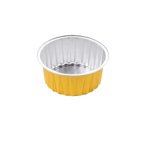 Air fryer special tin foil bowl aluminum foil reusable oven cake baking mold tin foil box cup 1557