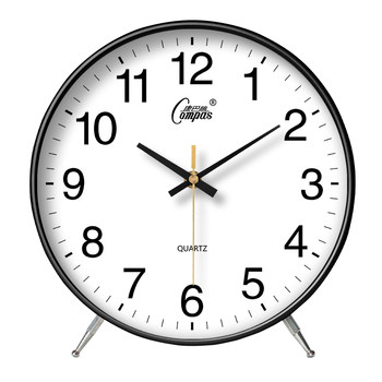 Compass light luxury desktop clock silent ornament