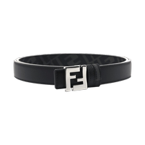 (Self-operated) FENDI Fendi classic FF logo buckle casual all-match cow leather mens belt belt