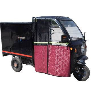 Left and right cab tricycle fully transparent tricycle