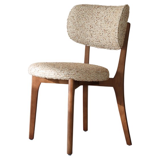 
lily chair Italian designer makeup chair Solid wood Medium style chair Ash wood Home modern backrest dining chair