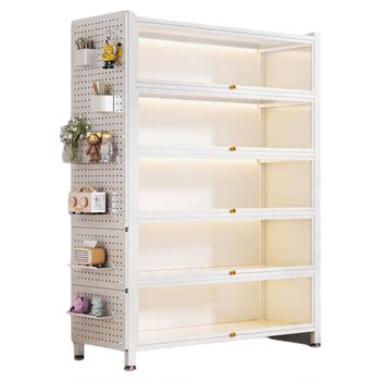 Anjuke glass flip door bookcase