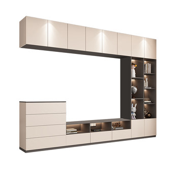 Simple and multi-function integrated storage tv cabinet