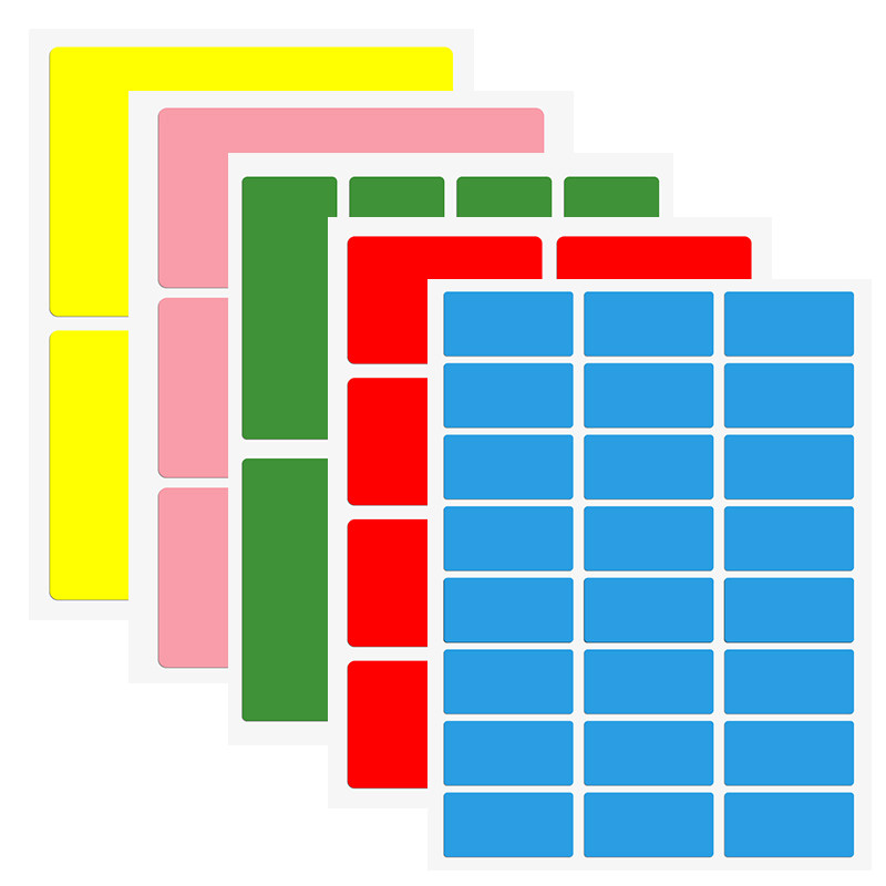 Jerry square label stickers are waterproof and tear-resistant, can be used repeatedly without leaving glue marks, self-adhesive stickers for primary school students, classified labels, home office stickers, self-adhesive synthetic stickers, customized