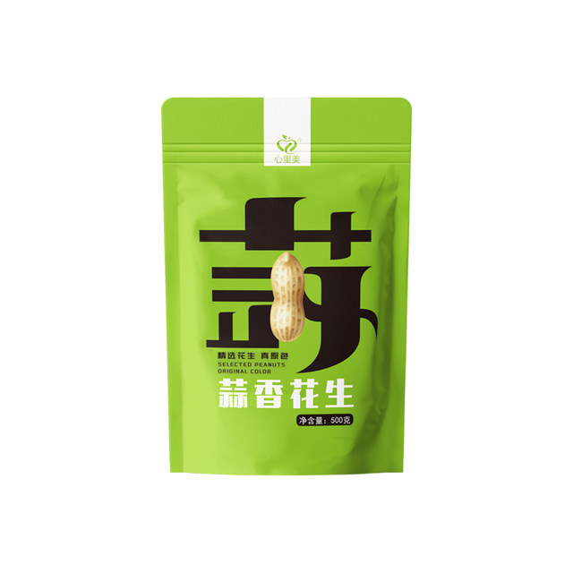 Garlic pearl peanut snacks with shells, sun-dried and fried nuts, roasted seeds and nuts, casual and ready-to-eat wholesale thin-skinned new goods
