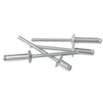 Core pulling rivet aluminum open-shaped flat round head