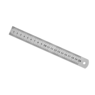 A 20cm steel ruler