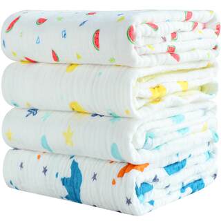 Jialiya newborn gauze bath type A baby bath towel