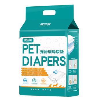 Dog diaper pad pet deodorizing thickened pad ດູດຊຶມ 100 ຕ່ອນ S Teddy diaper cat production pad diaper supplies