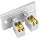 Balcony lifting clothes drying rack pulley universal wheel