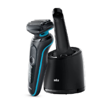 Braun Mens Electric Shaver 5 Series M7200 Self-Cleaning Fast Charging Shaver Gift Travel Portable