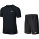 鸿星尔克速干运动套装男夏季男士冰丝跑步运动服爸爸短袖t恤短裤